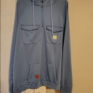 Carhartt Men's Zip-Up Sweater in Light Blue